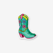 (C) Flower Power Boots Sticker