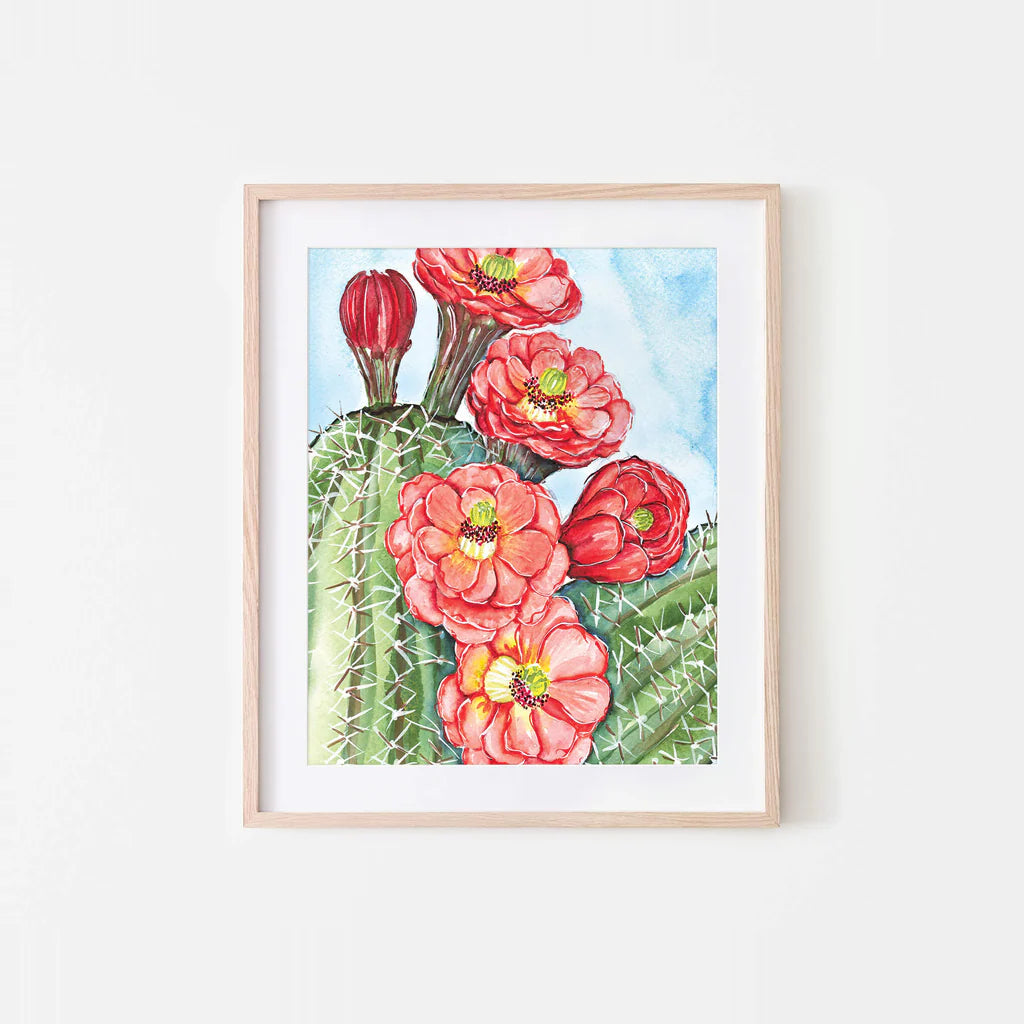 (C) Claret Cup Cactus Art Print