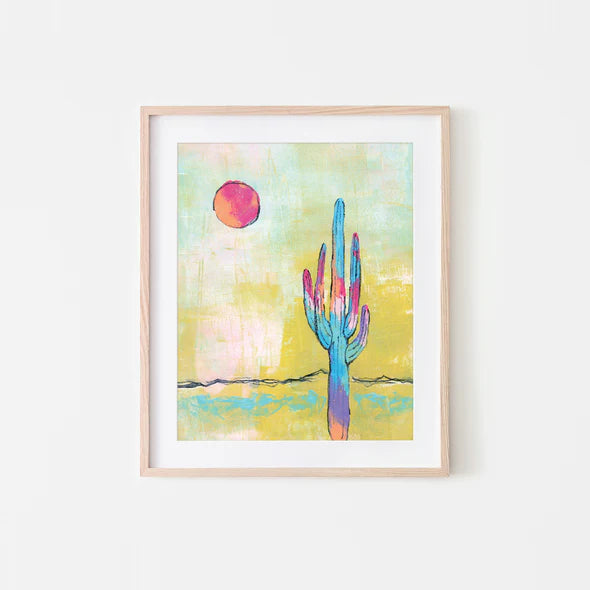(C) Electric Desert Art Print