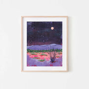 (C) Ocotillo At Night Art Print