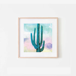 (C) Sherbet Saguaro Art Print