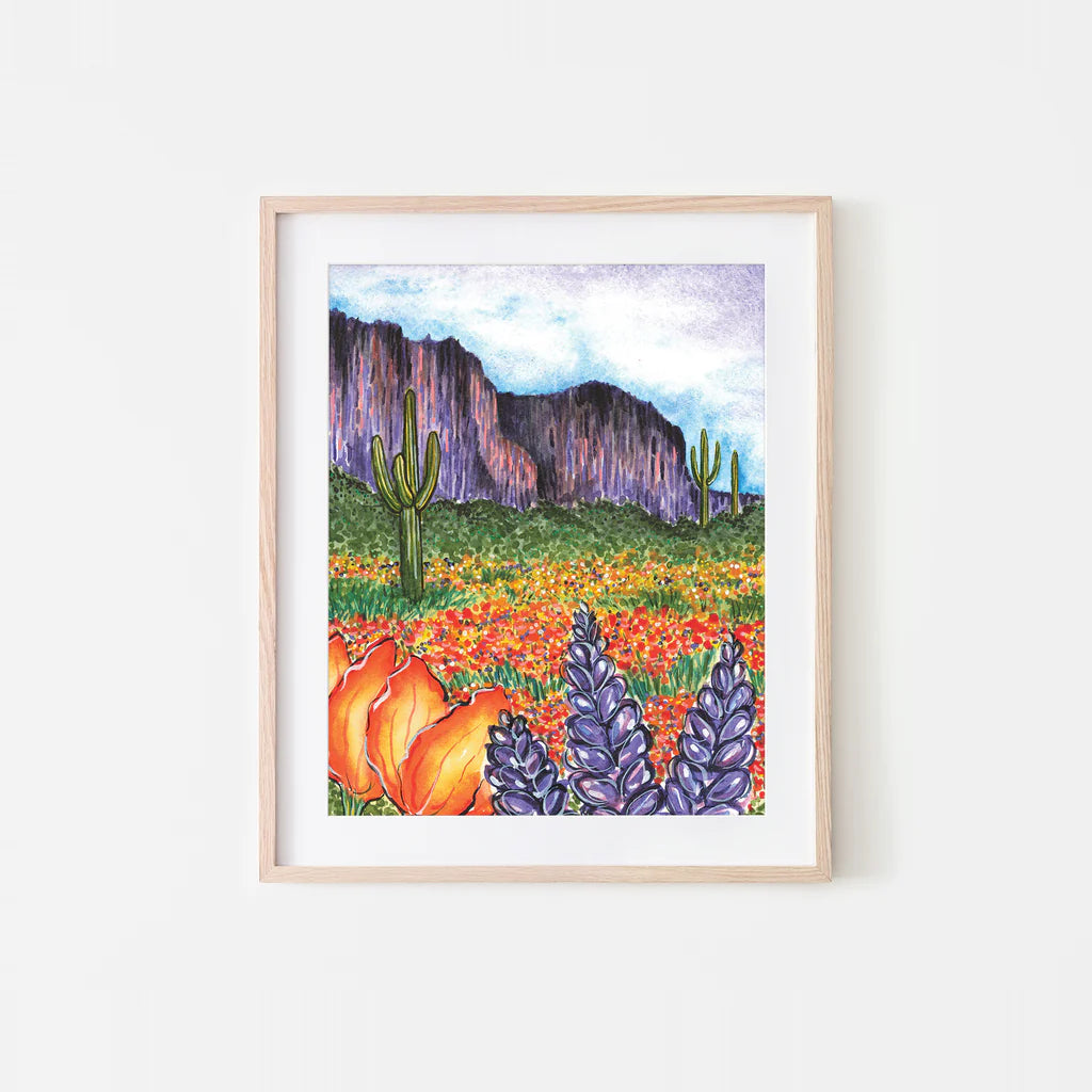 (C) Superstition Superbloom Art Print