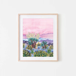 (C) Yucca at Dusk Art Print