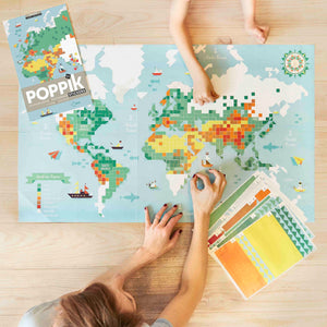 World Map Sticker Poster