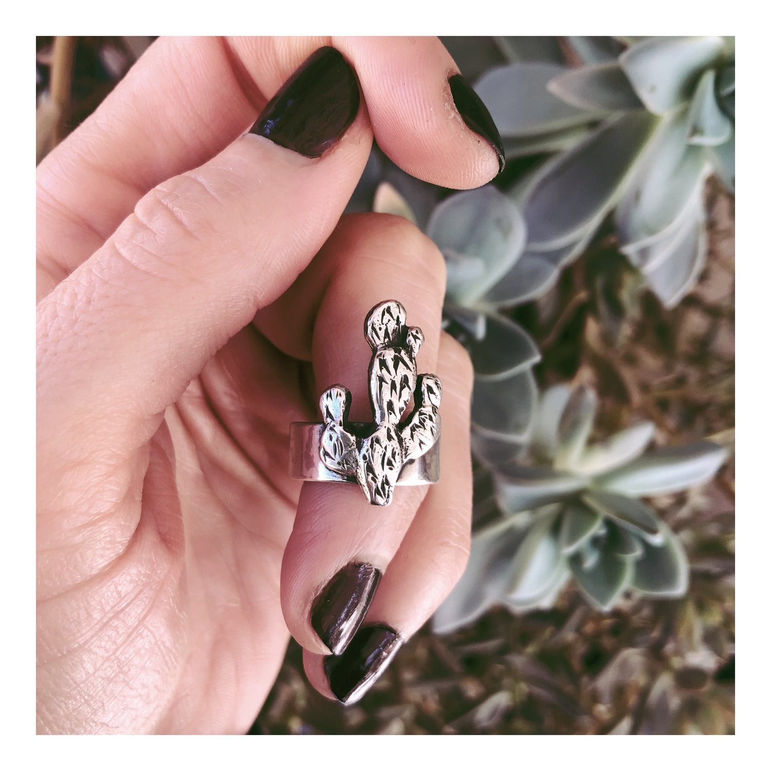Prickly Pear Ring | Silver