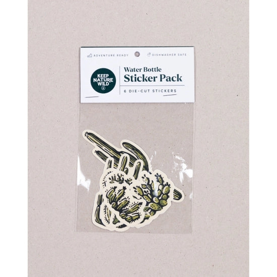 Nature Study Water Bottle Sticker Pack | Cacti