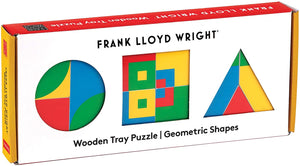 Frank Lloyd Wright Geometric Shapes Wooden Tray Puzzle