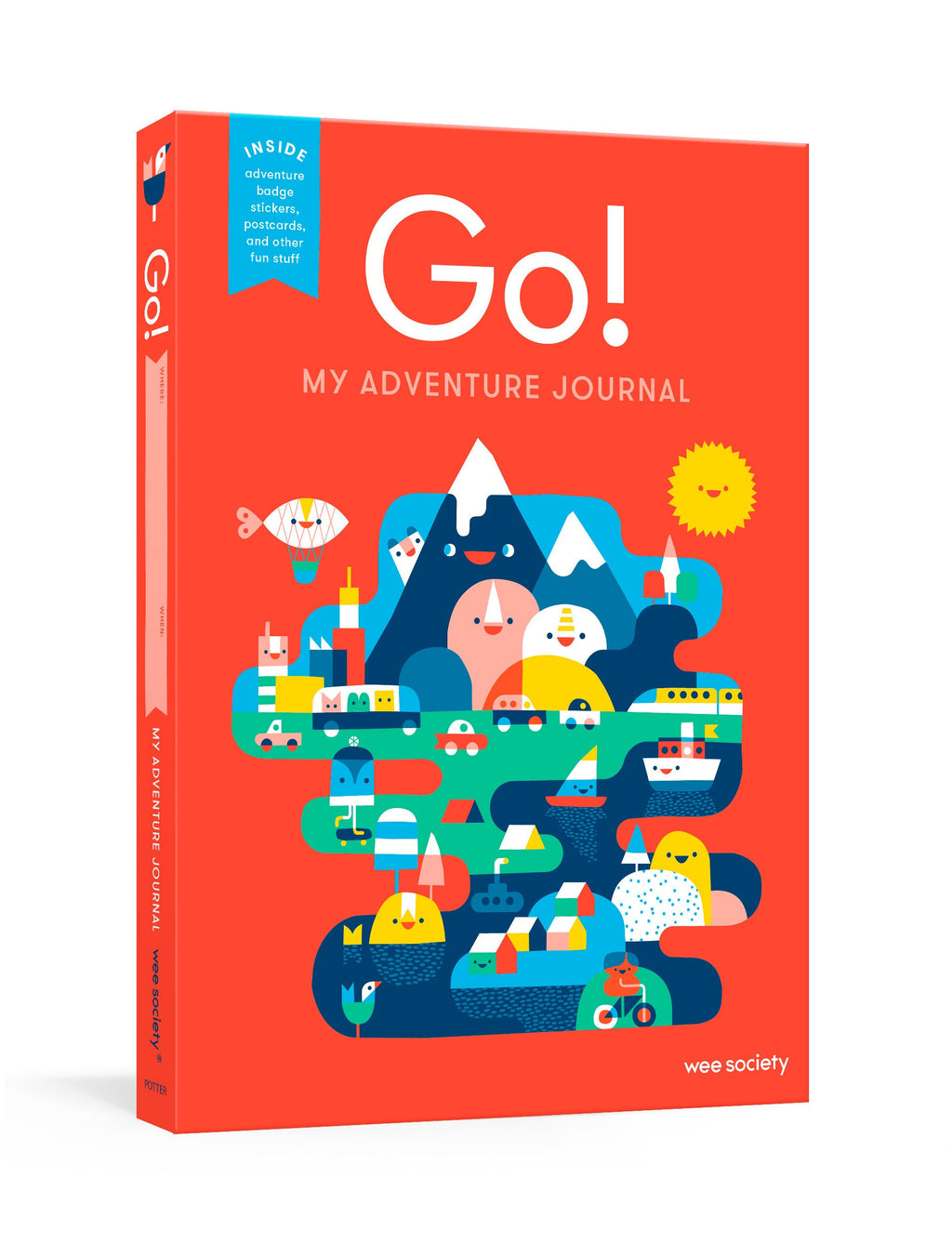 Go! (Red): A Kids' Interactive Travel Diary and Journal