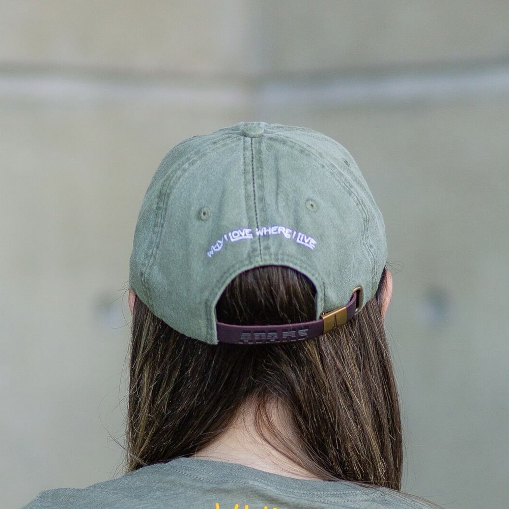 Cactus Dad Hat | Olive Green