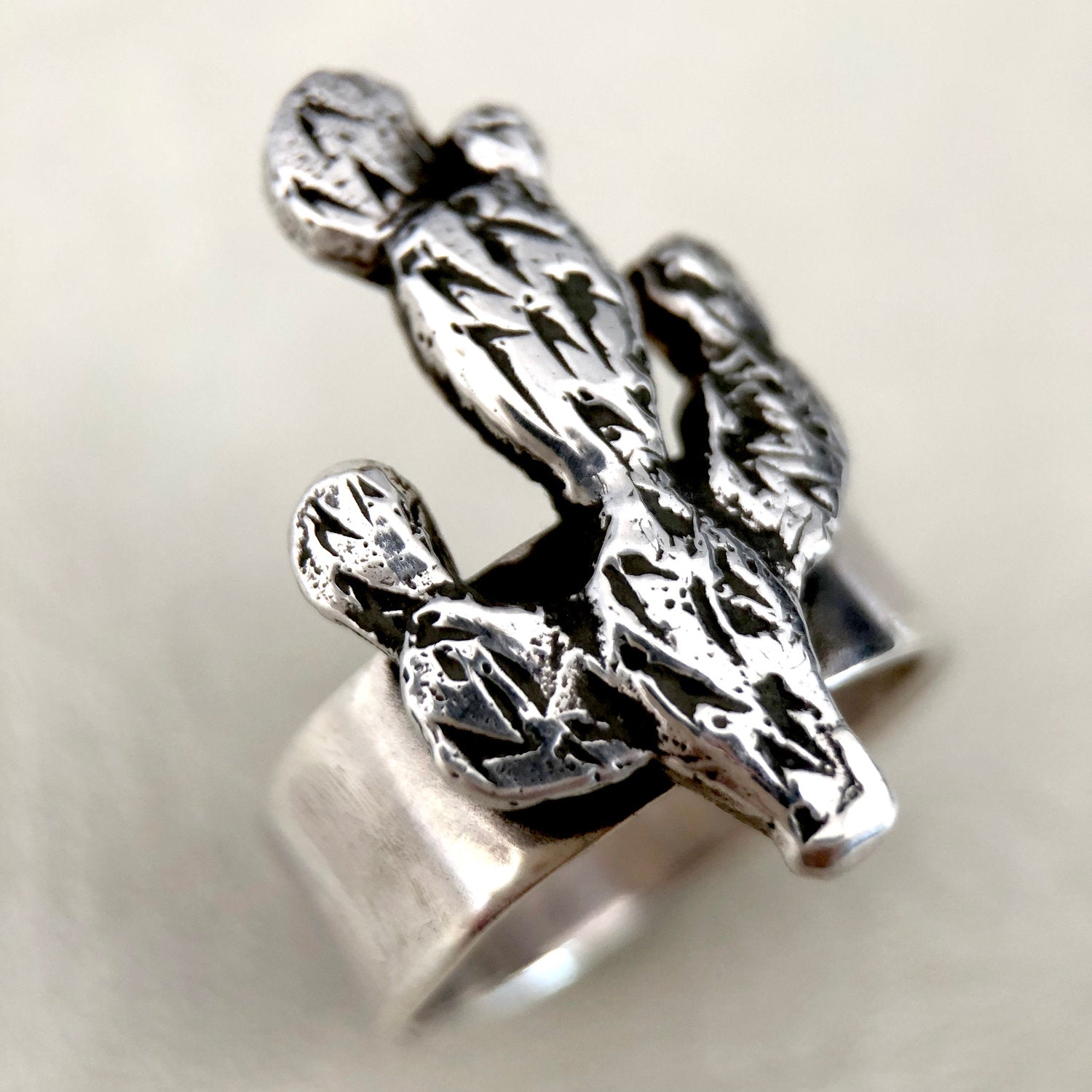 Prickly Pear Ring | Silver