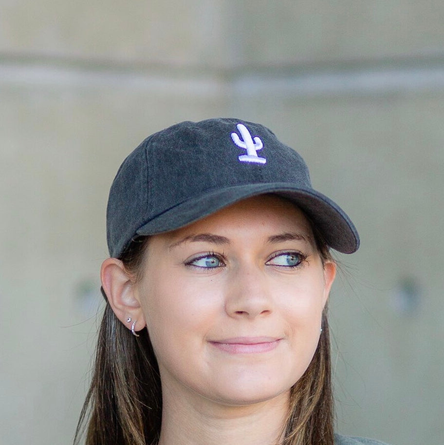 Cactus Dad Hat | Black