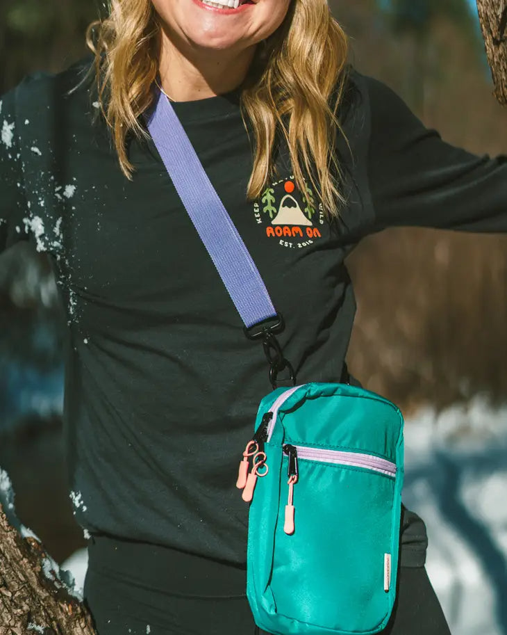 Crossbody Bag | Teal/Lavender