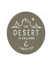 Desert is Calling Sticker