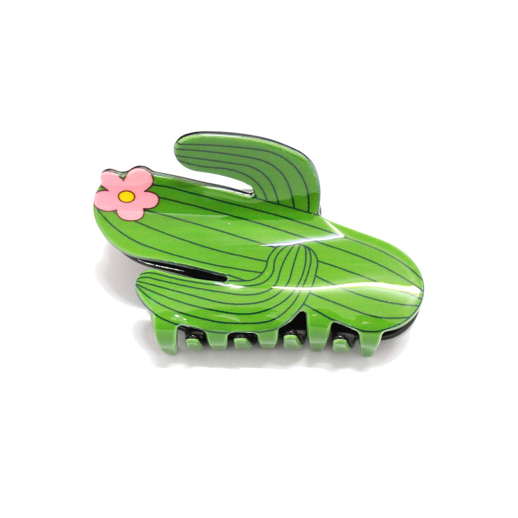 Flower Cactus Jaw Hair Clip