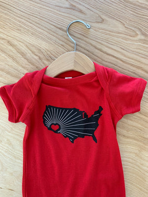 Arizona Heart Onesie