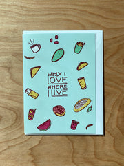 Tucson Food Greeting Card