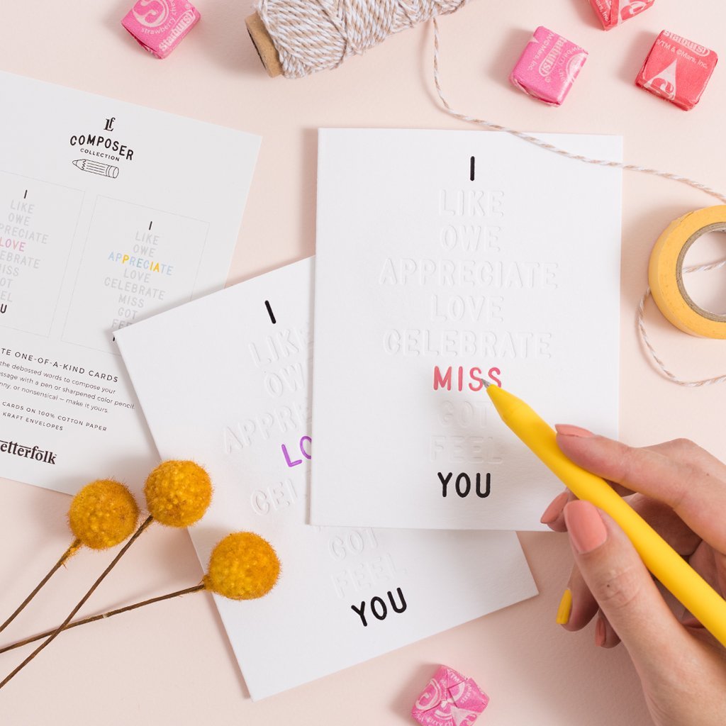 I ____ You Color-In Greeting Cards | 3-pack
