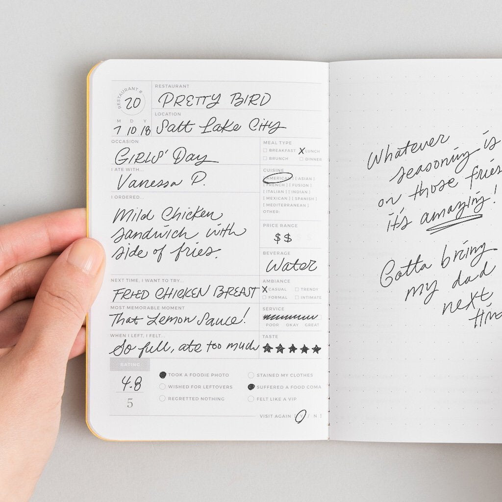 Restaurant Passport Journal