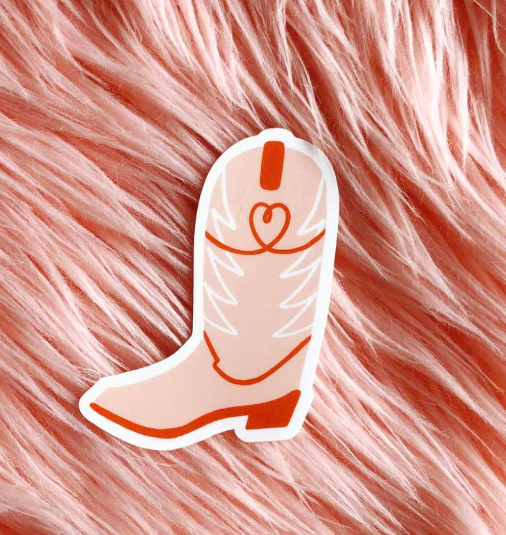 Cowboy Boot Sticker