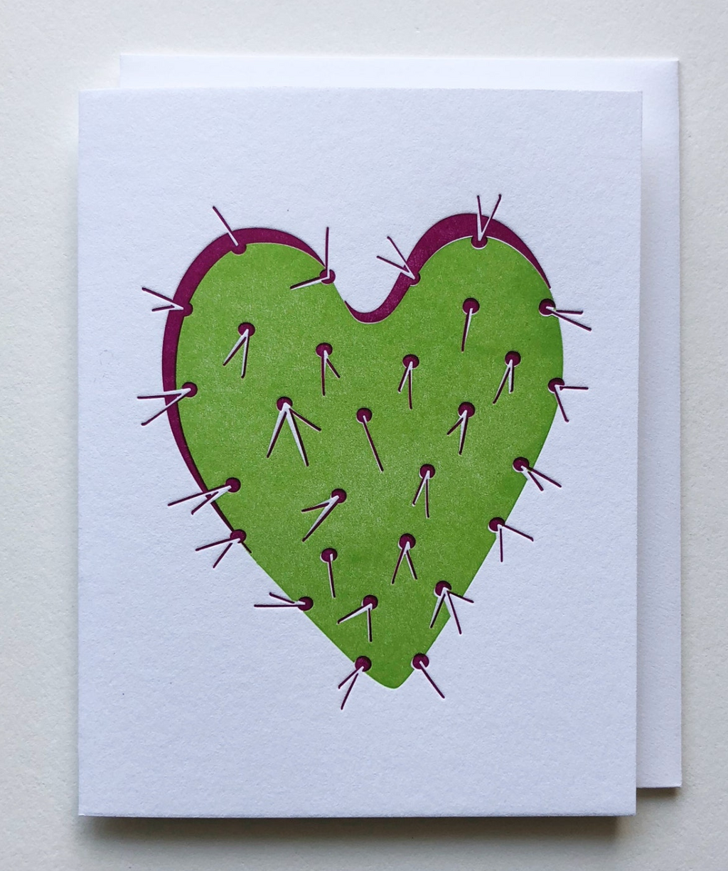 Cactus Heart Greeting Card