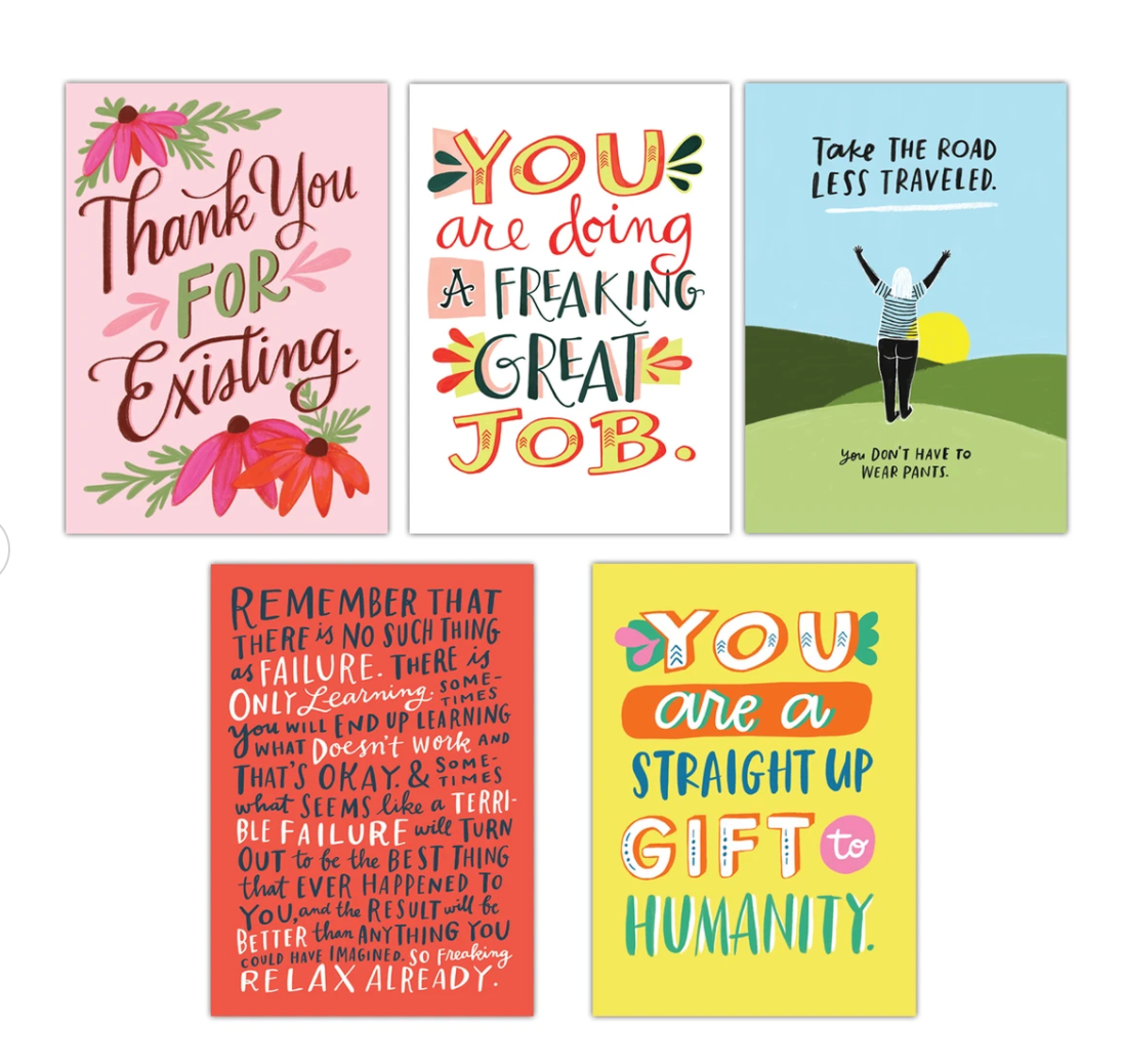 Pep Talk Postcard Book