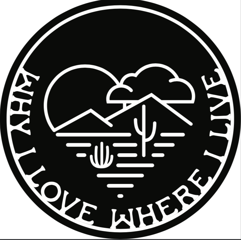 Why I Love Where I Live Sticker | Black