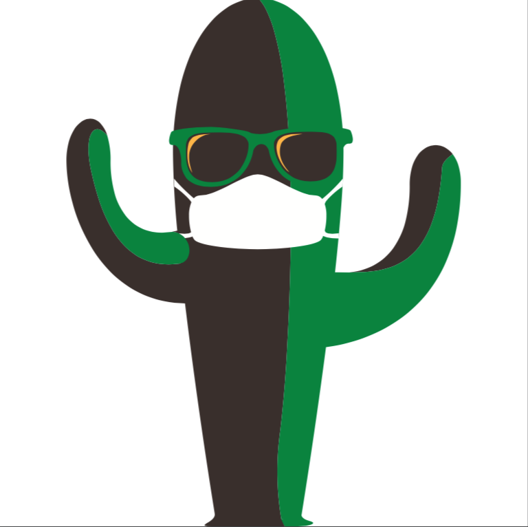 Cactus Mask Sticker