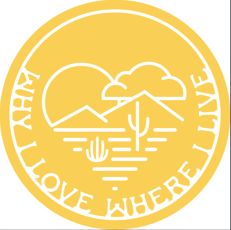 Why I Love Where I Live Sticker | Yellow