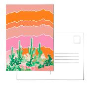 Desert Illustrated Set of 10 Postcards