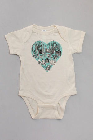 Desert Heart Onesie | Teal