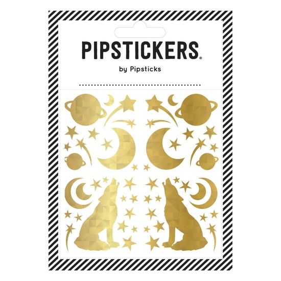 Gold Holographic Wolf