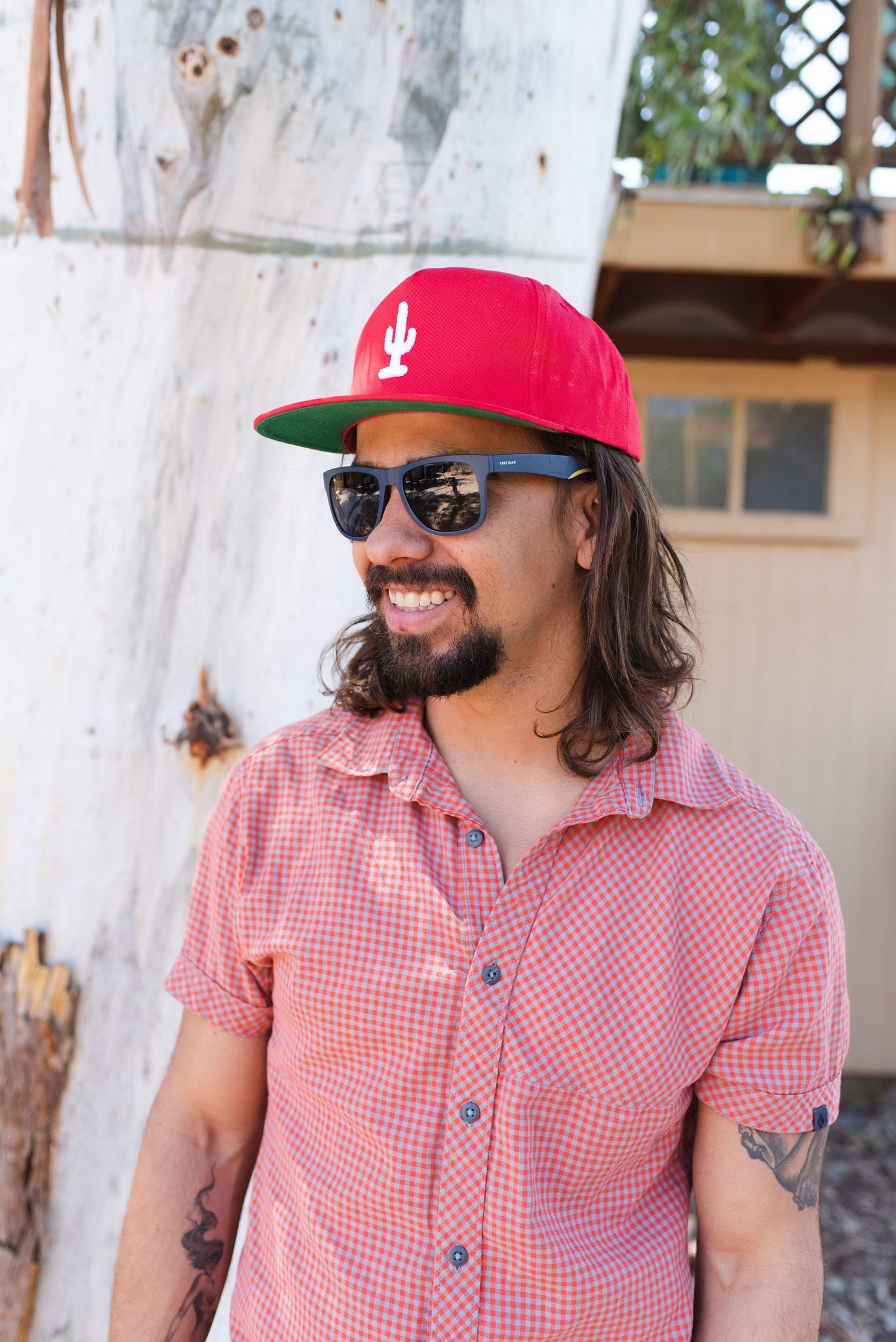 Cactus Snapback Hat | Red