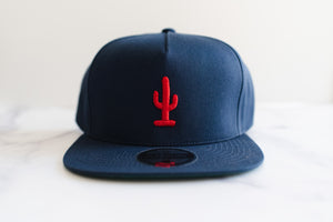 Cactus Snapback Hat | Navy