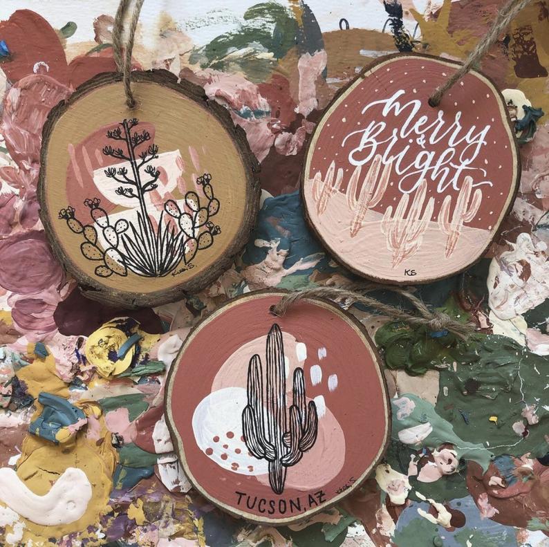 Hand-painted Wooden Ornament