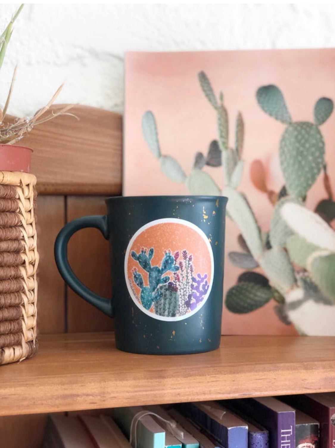 Orange Cactus Sticker
