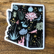 AZ Outline Flora and Fauna Sticker