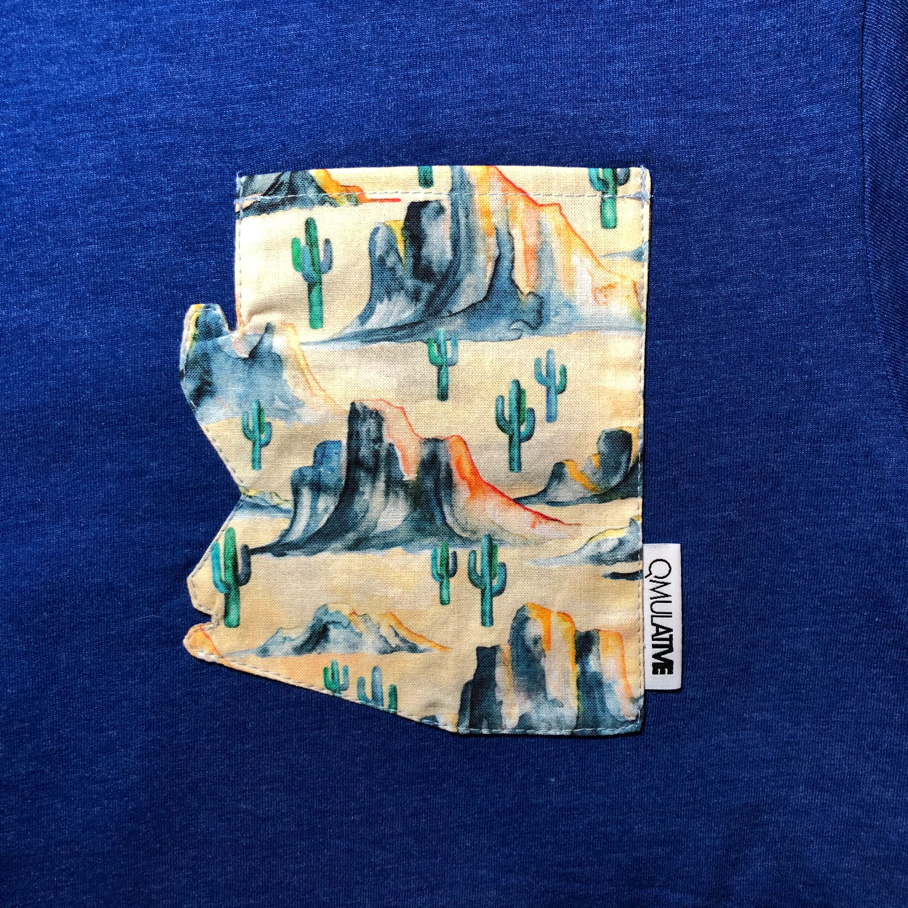 AZ Pocket Tee | Blue Desert