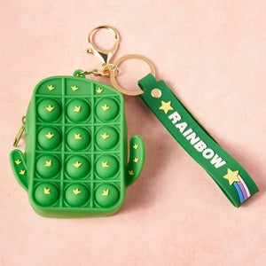 Pop-It Coin Wallet Keychain