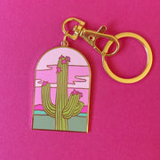 Saguaro Keychain or Purse Charm