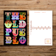 Old Pueblo Postcard - Rainbow Noir