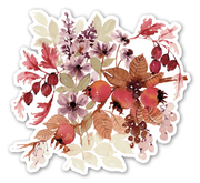 Fall Floral Botanical Sticker